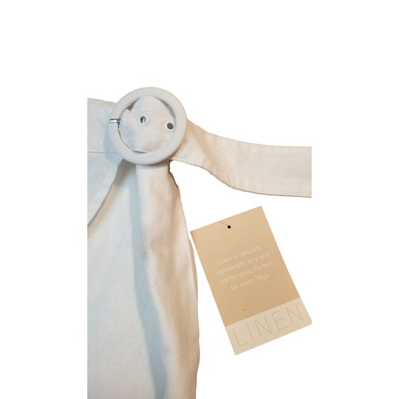 Calligraphie White Linen Skort Size XL Pockets - Picture 5 of 11